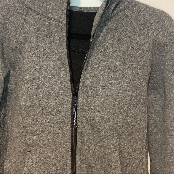 Lululemon Scuba Full-Zip size 6 speckled Heather grey - Picture 4 of 5
